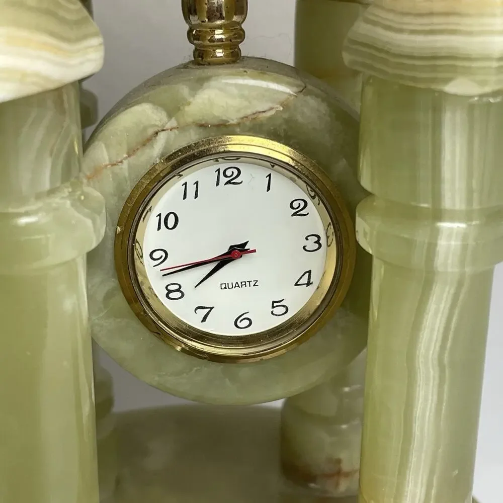 Green Marble Quartz Clock 8